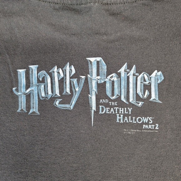 Harry Potter & The Deathly Hallows Part 2 Shirt Medium Only One Can Live - Picture 6 of 8